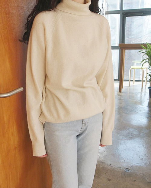 standing wool cash pola knit / 2colors