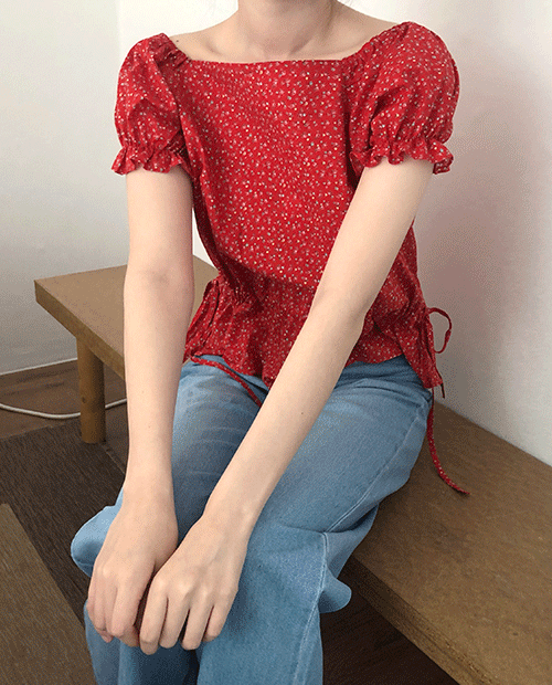 rose string blouse
