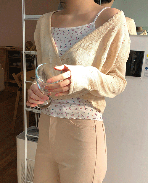 stare wrap knit / 2color
