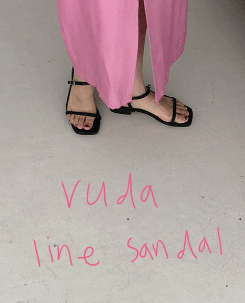 ruda line sandal : black 피팅상품