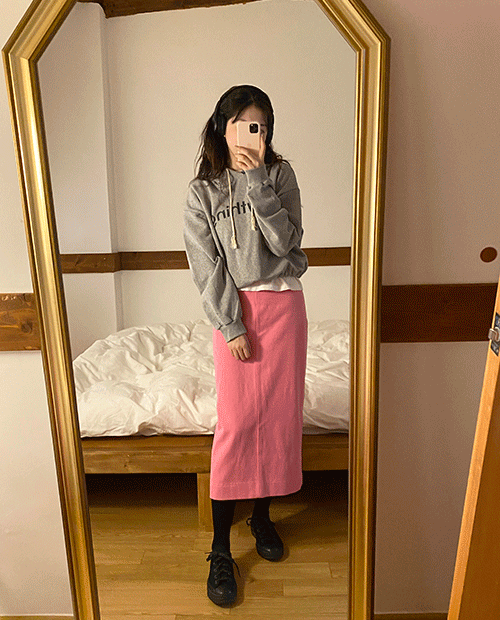 minute long skirt / 3color