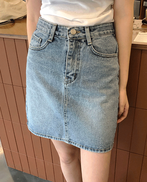 standard denim skirt : blue