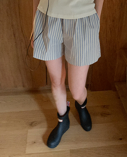 cozy stripe shorts / 2color
