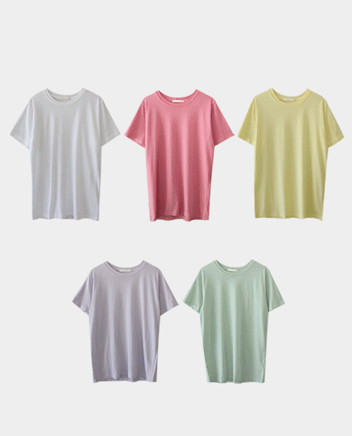 colorful tee / 5colors