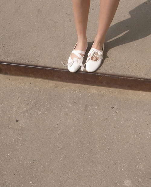 string flat shoes : ivory 재입고