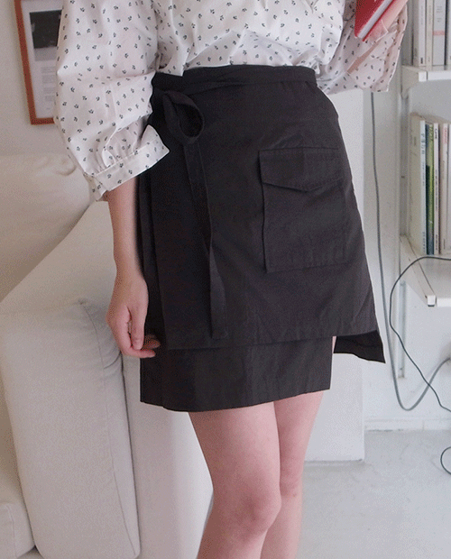 honey skirt : dark gray