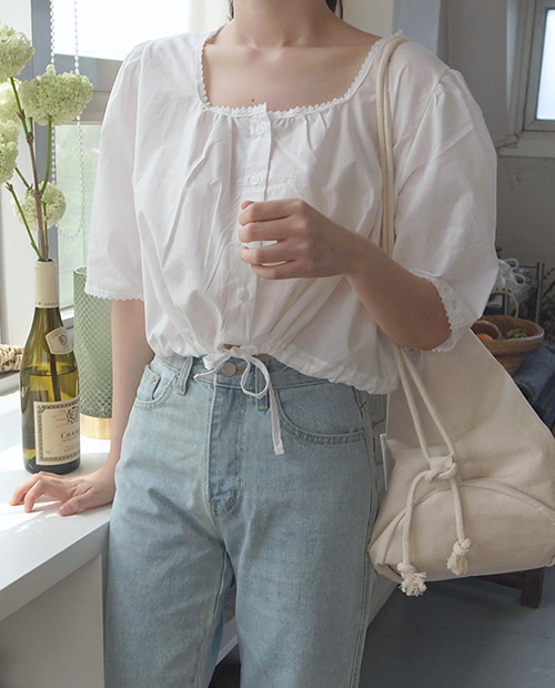 hanna blouse : white