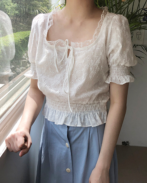 isabel blouse : white