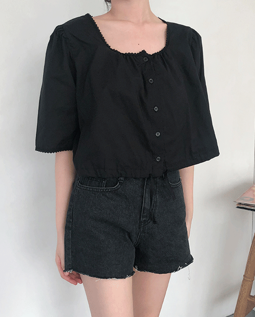 hanna blouse : black