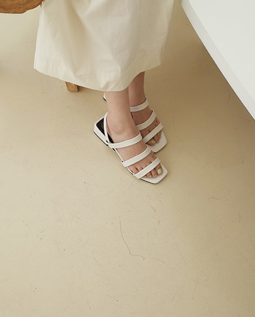 grace sandal : white