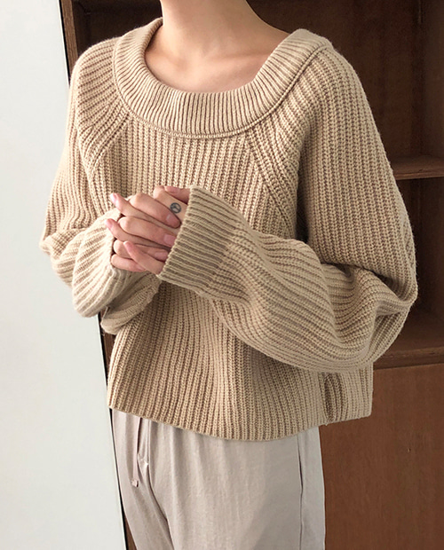 monica knit : beige