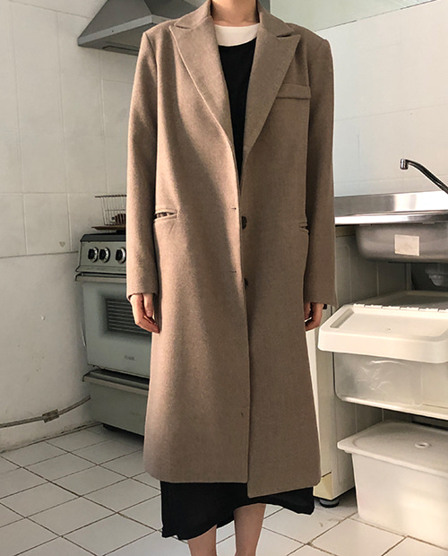 simple single coat / 2color