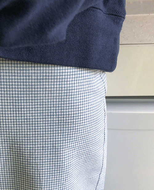 piece check skirt / 2color