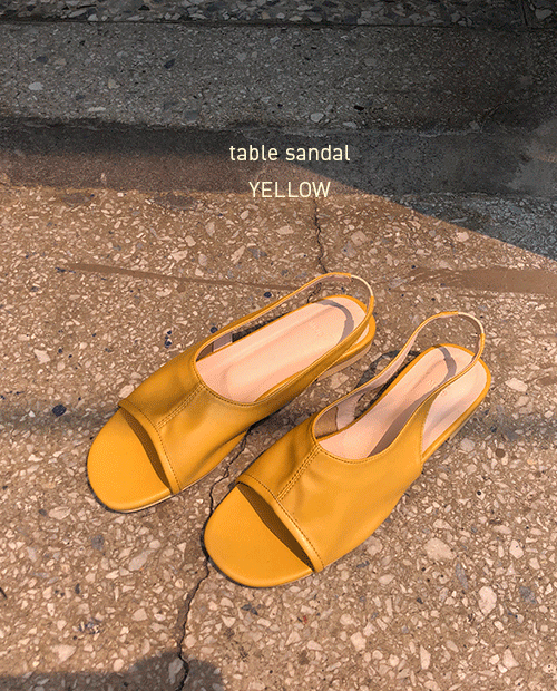 table sandal : yellow