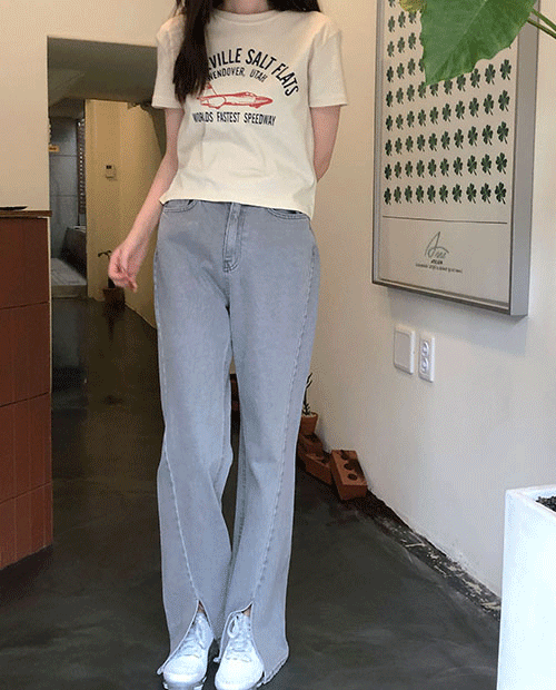 cutting point pants / 2color