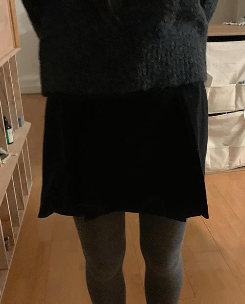 corduroy pleats skirt / 2color