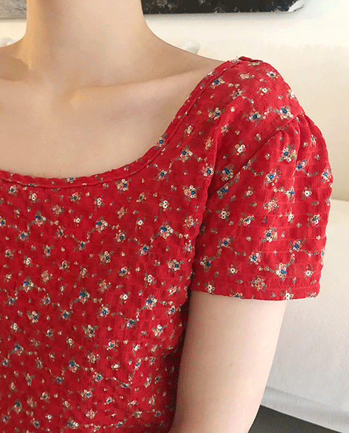 mini rose blouse / 2colors