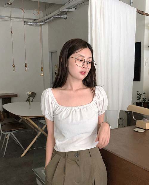 mini puff blouse / 3color