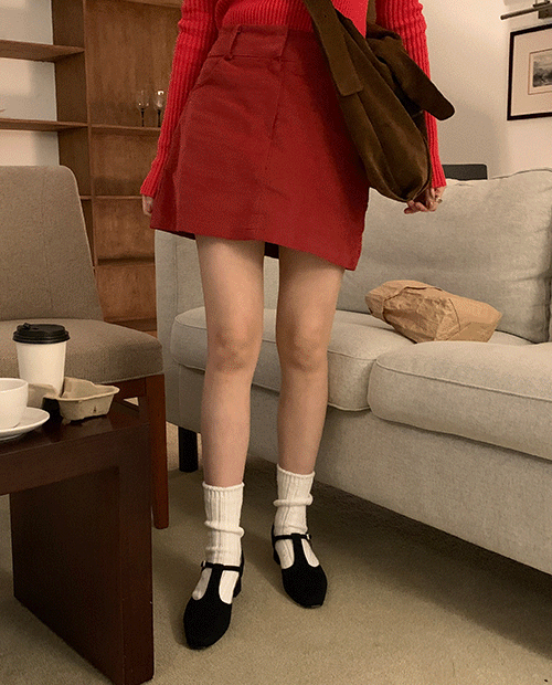 hay corduroy mini skirt / 2color