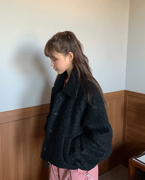 town wool fur jumper / 2color