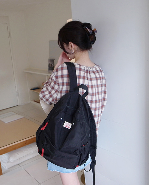 ground casual backpack : black