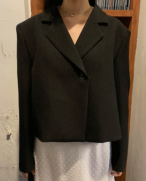 soft crop jacket / 2color