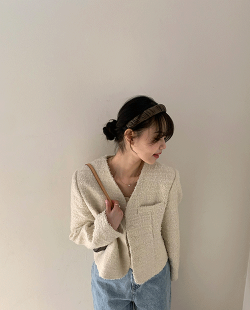 pop tweed jacket / 2color