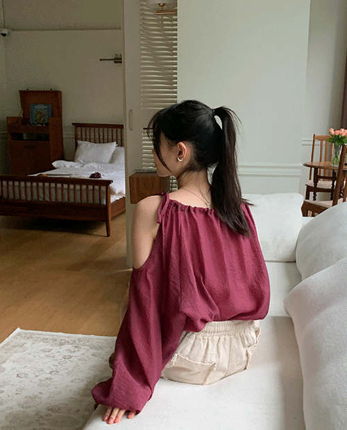 opening blouse / 4color
