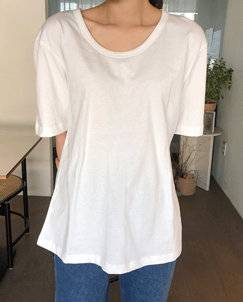 basic cotton tee / 4color
