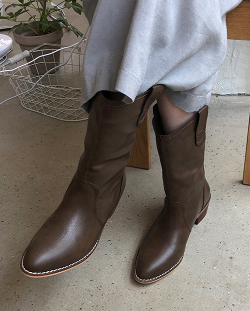 short western boots / 3color