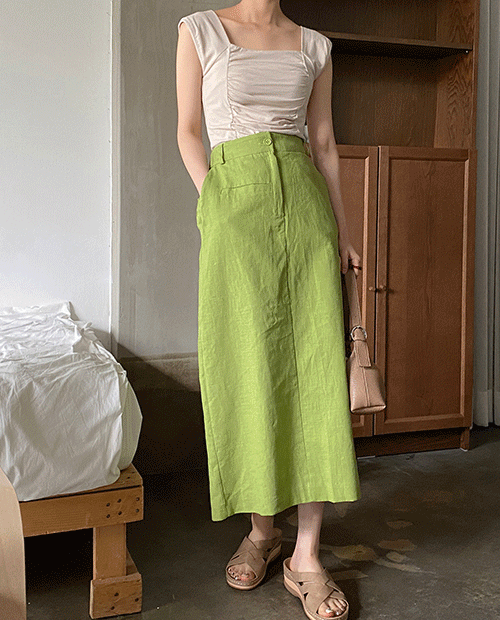 salt long skirt / 2color