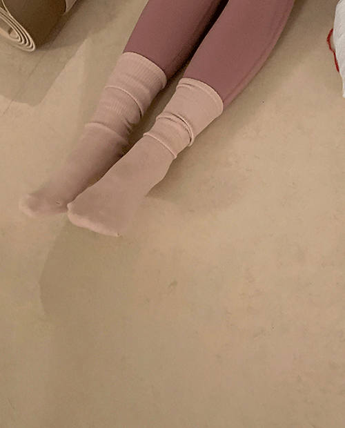 pastel non slip socks / 2color