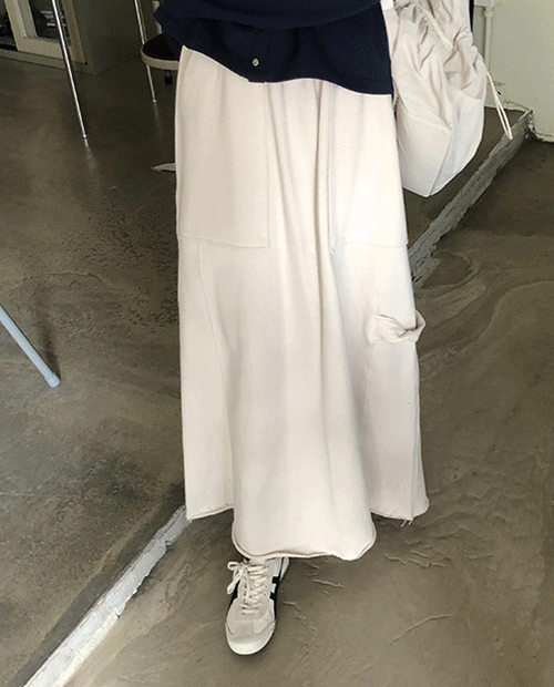 mont pigment long skirt / 3color